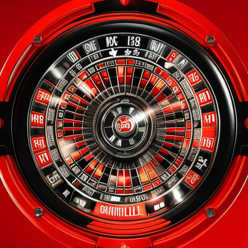 An image that captures the essence of chaos and uncertainty in the crypto casino industry: a shattered roulette wheel, scattered digital coins, and distressed players, all surrounded by flashing red warning signs