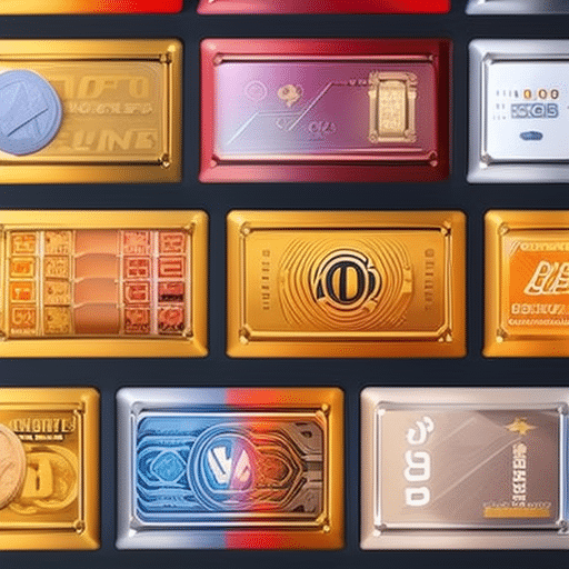 An image showcasing a vibrant digital wallet filled with various cryptocurrencies, surrounded by sleek credit cards featuring logos of well-known crypto platforms, symbolizing the potential to earn rewards