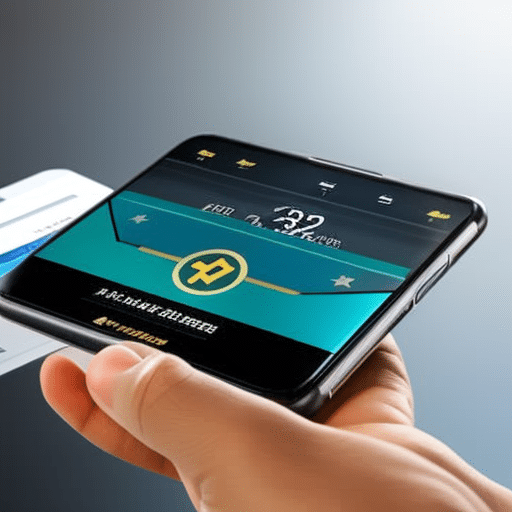 A digital wallet interface on a smartphone screen, with a speedometer icon, a shield, and USDT coins transferring quickly and securely into the wallet