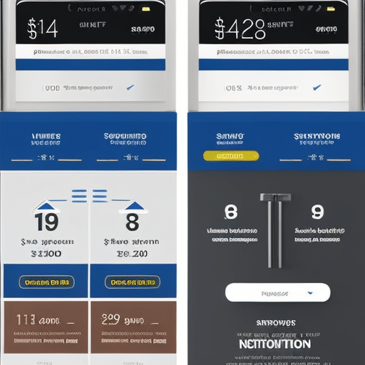An image showcasing a smartphone screen split into two sections: on the left, a user setting up a personalized price alert for a desired product, and on the right, the user receiving a notification as the price drops