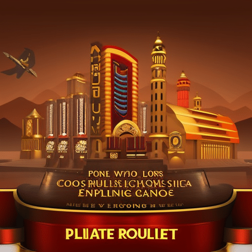 A captivating image showcasing the thrill of gambling, with a vibrant casino backdrop