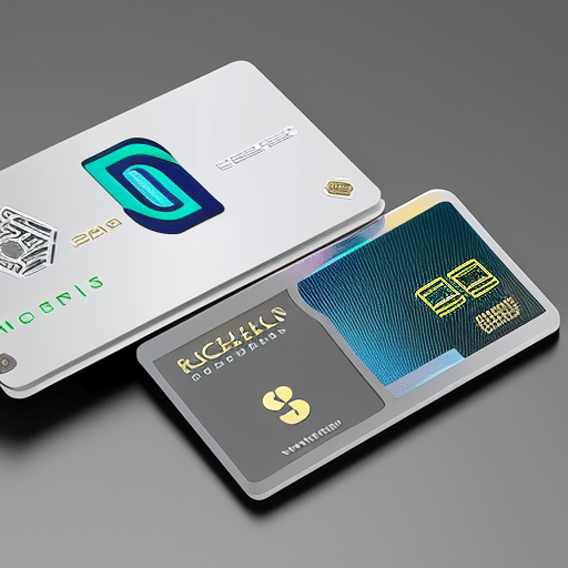 An image showcasing multiple sleek and modern crypto debit cards, each uniquely designed with vibrant colors, embedded chips, and holographic security features, symbolizing the perfect blend of rewards and safety