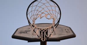 low-angle-photography-of-brown-and-black-basketball-hoop