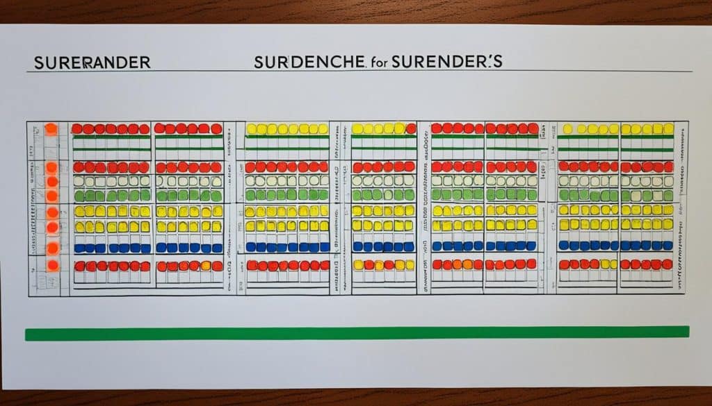 basic strategy charts for optimal surrender decisions