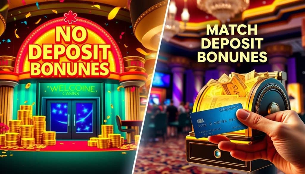 no deposit casino bonuses and match deposit bonuses