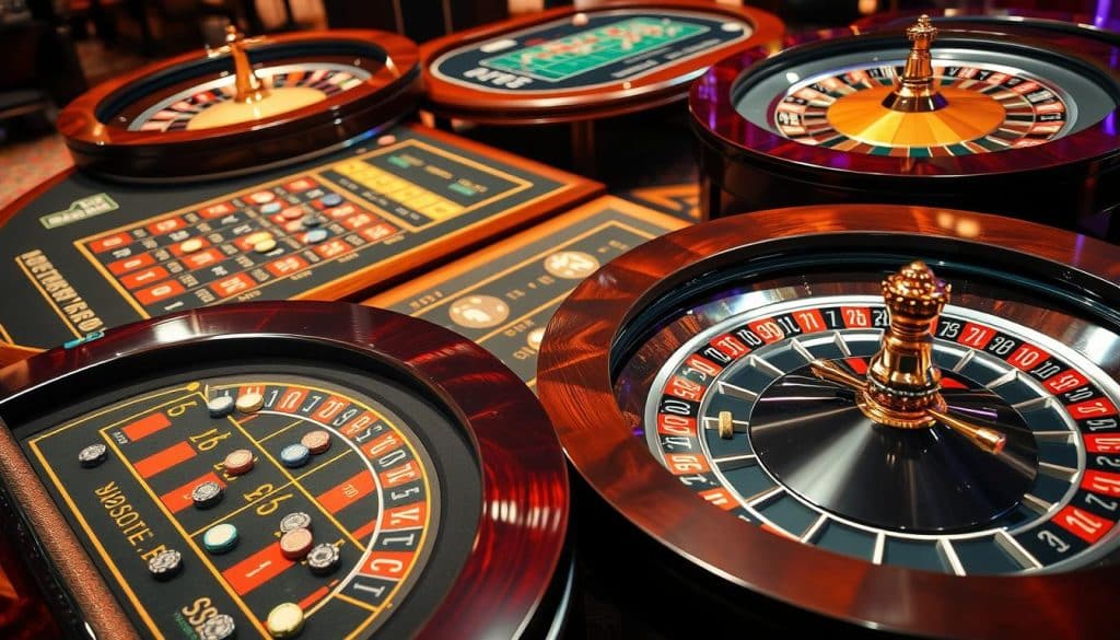 Roulette table variations