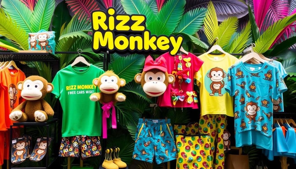 rizz monkey meme merchandise