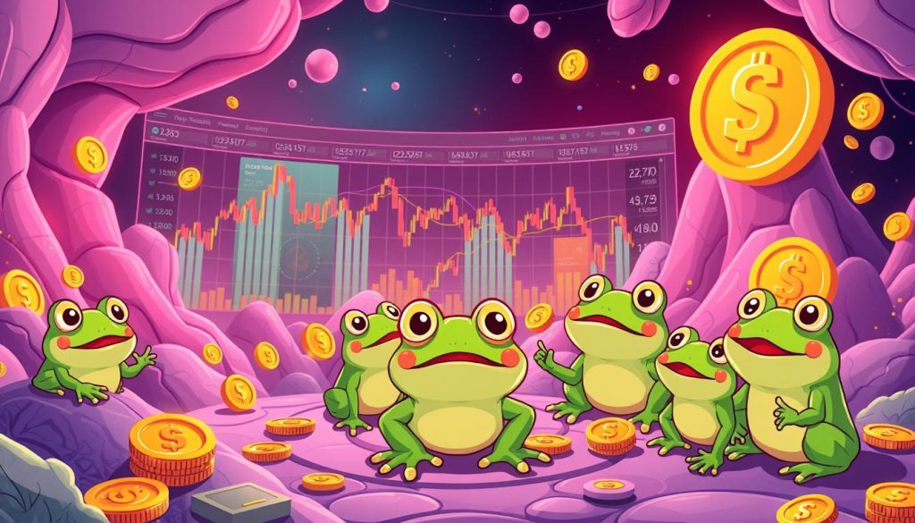 Frog meme coin price tracking