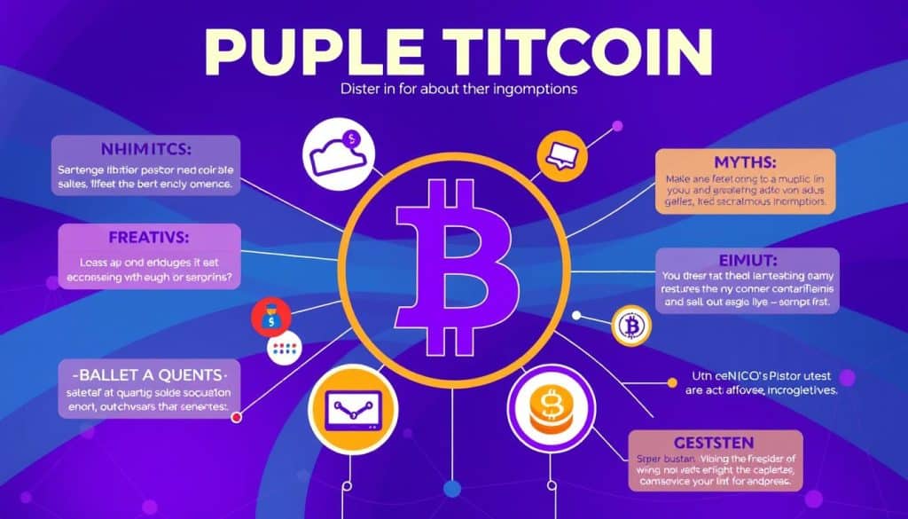 Purple Bitcoin Misconceptions Infographic