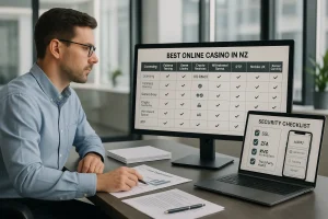 Home | Cryptsy: Latest Cryptocurrency News and Analysis 3 analyst reviewing best online casino in nz criteria on office monitors