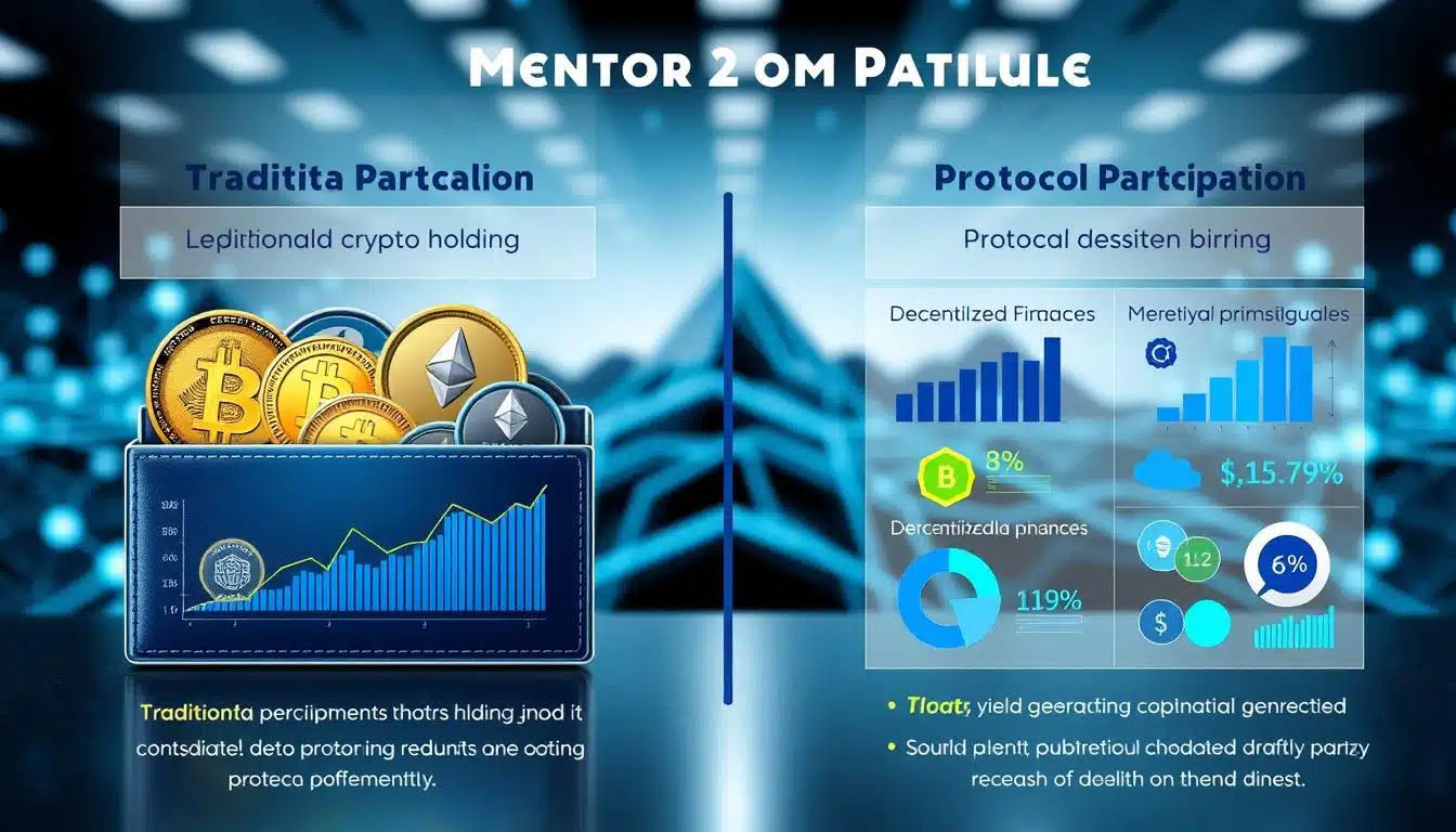 crypto yield generation and protocol participation benefits comparison