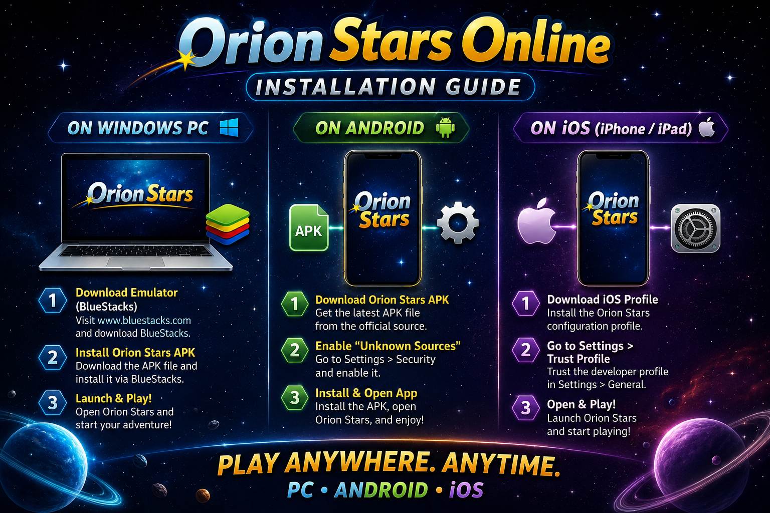Orion Stars Download Guide