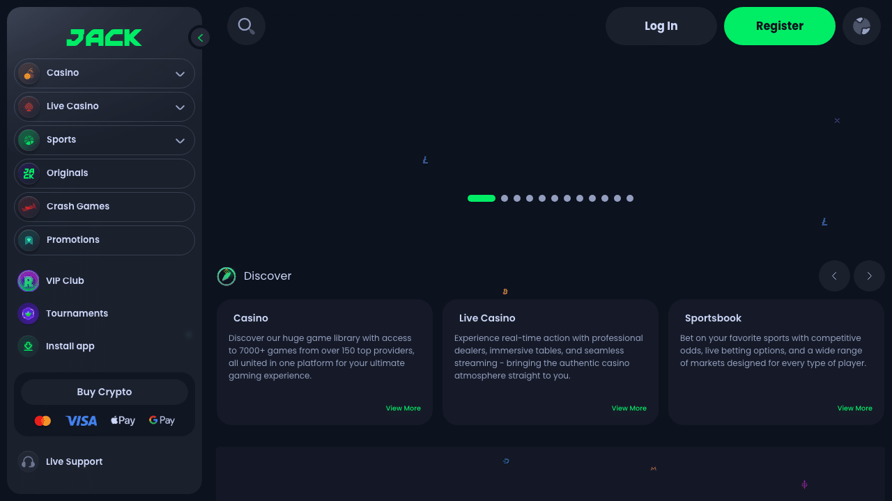 Best Online Casino Without KYC in 2026 5 Jackbit online casino homepage