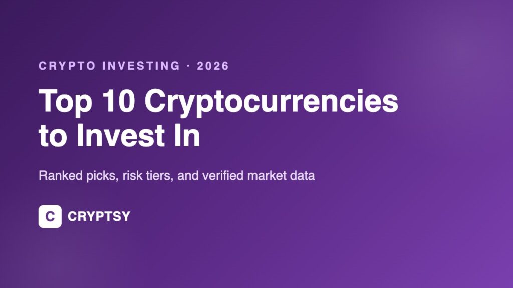 Top 10 cryptocurrencies to invest in 2026 guide cover