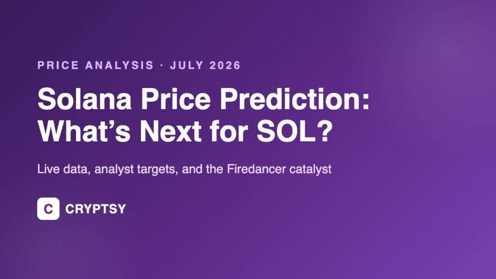 Solana price prediction 2026 analysis cover