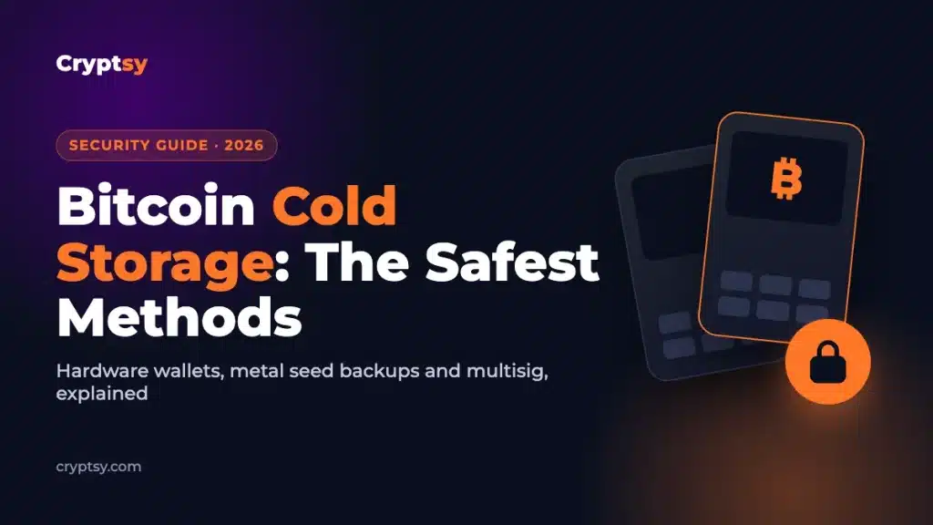 Bitcoin Cold Storage in 2026: The Safest Methods Explained 1 Bitcoin cold storage guide 2026: hardware wallets, metal seed backups and multisig