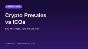 Crypto presales vs ICOs: key differences, risks and the rules