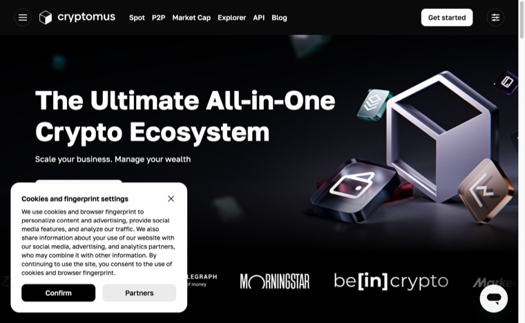 How Crypto Payments Will Impact The Gaming Industry in 2026 12 Cryptomus homepage screenshot