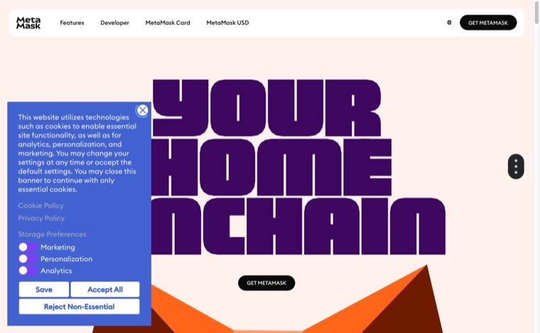 How Crypto Payments Will Impact The Gaming Industry in 2026 14 MetaMask homepage screenshot