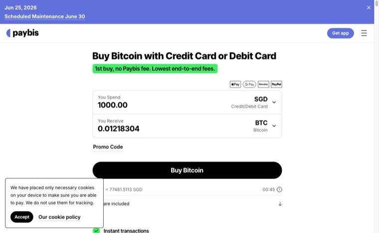 How Crypto Payments Will Impact The Gaming Industry in 2026 16 Paybis homepage screenshot