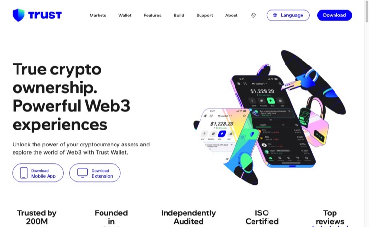 How Crypto Payments Will Impact The Gaming Industry in 2026 7 Trust Wallet homepage screenshot