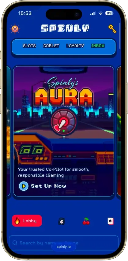 Spinly casino app screenshot