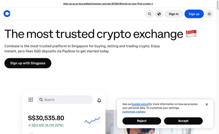 Best Crypto Exchanges 2026: Top Low-Fee Picks Reviewed 8 Coinbase exchange homepage